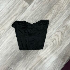 Elegant Black Corset Top